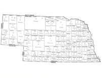 Nebraska County Map, Cass County 1963 Published by Standard Atlas Co